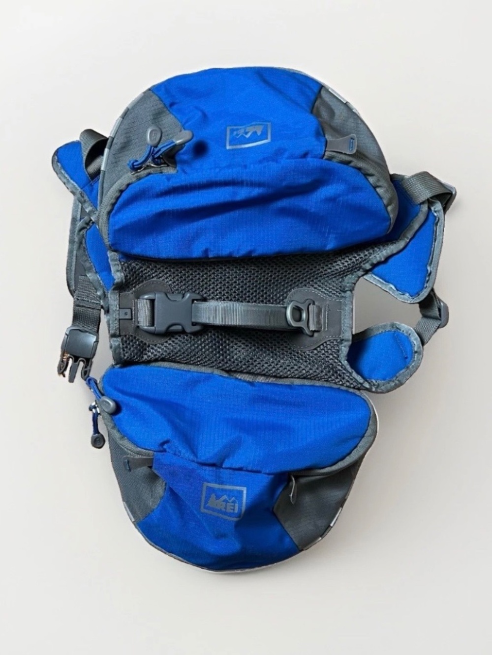 REI Co-op Ultra Dog Pack Hiking Backpack Harness - Blue/Grey - Size Small